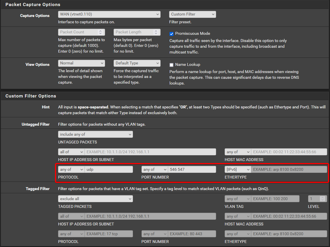 Packet Capture pfSense